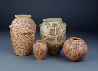 Vessels with Scenes of the Nile, Naqada and Abadaya, late Predynastic